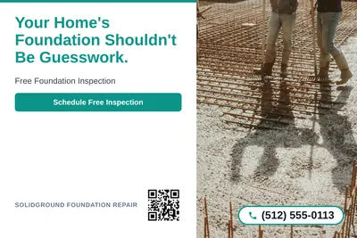 Clean Photo · Text Left, Photo Right: Your Home's Foundation Shouldn't Be Guesswork.