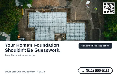 Clean Photo · Photo Top, Text Bottom: Your Home's Foundation Shouldn't Be Guesswork.