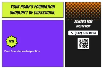 Comic pop · Offer Menu: Your Home's Foundation Shouldn't Be Guesswork.