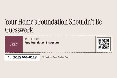 Contemporary · Coupon: Your Home's Foundation Shouldn't Be Guesswork.