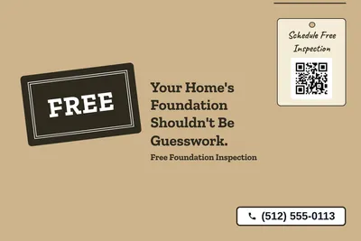Kraft and stamp · Big Offer: Your Home's Foundation Shouldn't Be Guesswork.