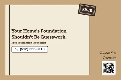 Kraft and stamp · Checklist: Your Home's Foundation Shouldn't Be Guesswork.