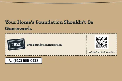 Kraft and stamp · Coupon: Your Home's Foundation Shouldn't Be Guesswork.