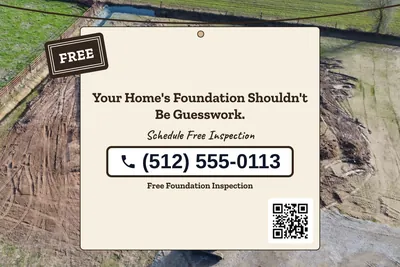 Kraft and stamp · Phone Billboard: Your Home's Foundation Shouldn't Be Guesswork.