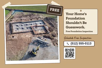 Kraft and stamp · Photo Hero: Your Home's Foundation Shouldn't Be Guesswork.