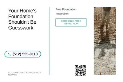 Minimal White · Split Vertical: Your Home's Foundation Shouldn't Be Guesswork.