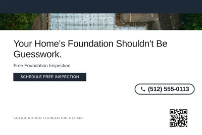 Minimal White · Top Bar: Your Home's Foundation Shouldn't Be Guesswork.