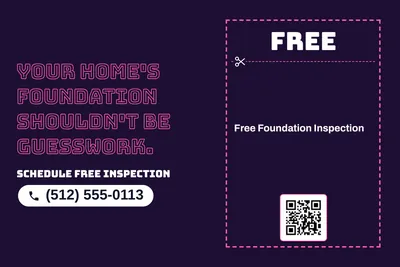 Neon night · Coupon: Your Home's Foundation Shouldn't Be Guesswork.