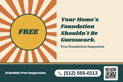 Retro 70s · Big Offer: Your Home's Foundation Shouldn't Be Guesswork.