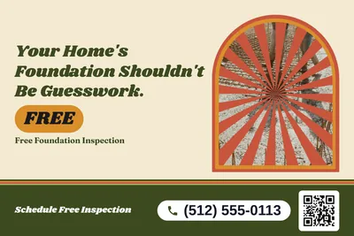 Retro 70s · Photo Frame: Your Home's Foundation Shouldn't Be Guesswork.