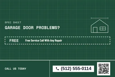 Blueprint · Coupon: Garage Door Problems?