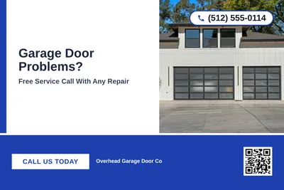 Bold Color Block · Bottom Bar: Garage Door Problems?