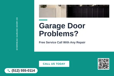 Bold Color Block · L-Shape Block: Garage Door Problems?