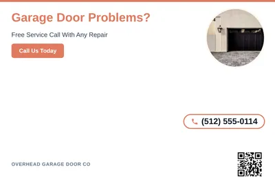 Clean Photo · Circle Photo Accent: Garage Door Problems?