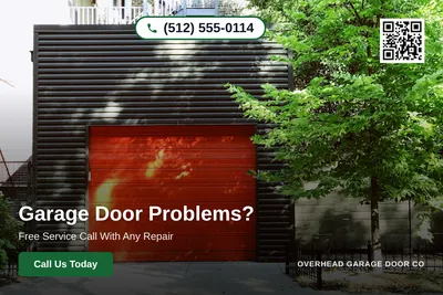 Clean Photo · Full Photo Overlay: Garage Door Problems?