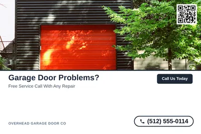 Clean Photo · Photo Top, Text Bottom: Garage Door Problems?