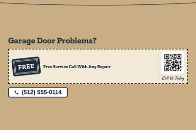 Kraft and stamp · Coupon: Garage Door Problems?