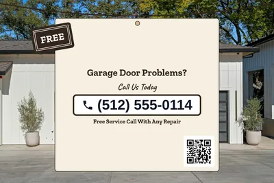 Kraft and stamp · Phone Billboard: Garage Door Problems?
