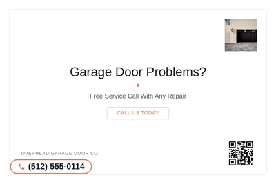 Minimal White · Card Inset: Garage Door Problems?