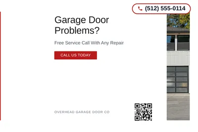 Minimal White · Left-Aligned Editorial: Garage Door Problems?