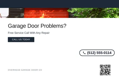 Minimal White · Top Bar: Garage Door Problems?