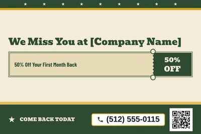 Vintage Americana · Coupon: We Miss You at [Company Name]