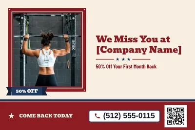 Vintage Americana · Photo Frame: We Miss You at [Company Name]