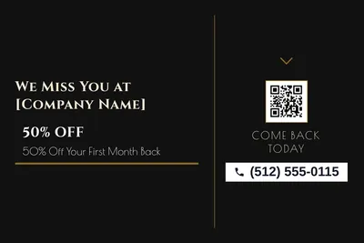 Art deco · Checklist: We Miss You at [Company Name]