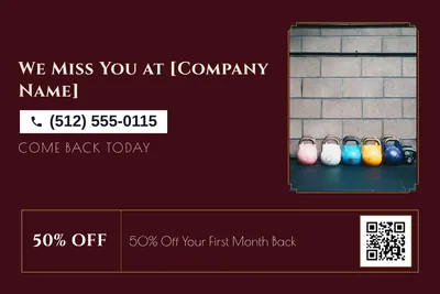 Art deco · Coupon: We Miss You at [Company Name]