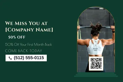 Art deco · Photo Frame: We Miss You at [Company Name]