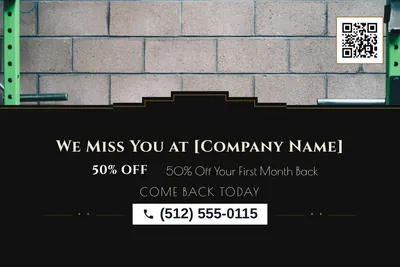 Art deco · Photo Hero: We Miss You at [Company Name]