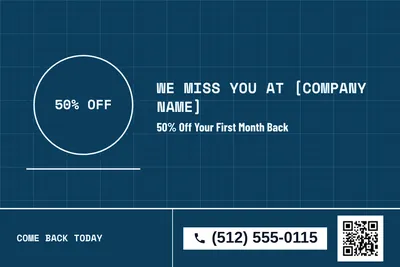 Blueprint · Big Offer: We Miss You at [Company Name]