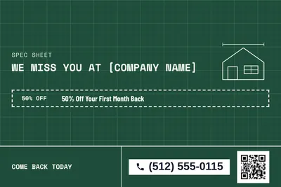 Blueprint · Coupon: We Miss You at [Company Name]