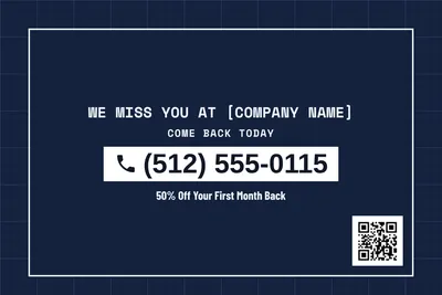 Blueprint · Phone Billboard: We Miss You at [Company Name]