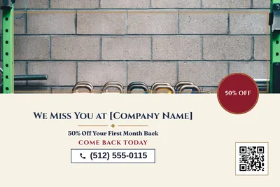 Classic · Photo Hero: We Miss You at [Company Name]