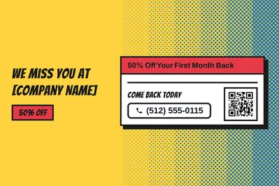 Comic pop · Checklist: We Miss You at [Company Name]