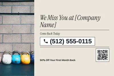 Contemporary · Phone Billboard: We Miss You at [Company Name]