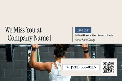 Contemporary · Split: We Miss You at [Company Name]