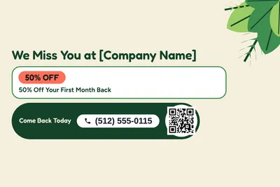 Jungle · Checklist: We Miss You at [Company Name]