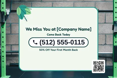 Jungle · Phone Billboard: We Miss You at [Company Name]