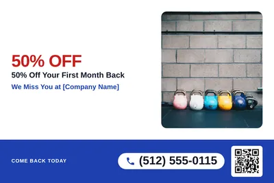 Local Offer · Big Offer: We Miss You at [Company Name]