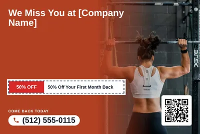 Local Offer · Coupon: We Miss You at [Company Name]