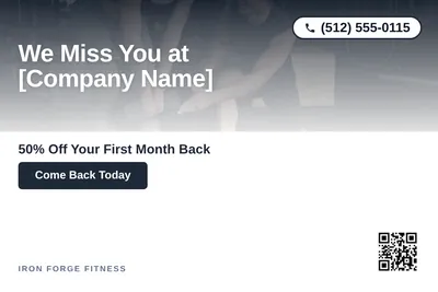 Modern Gradient · Top-Down Fade: We Miss You at [Company Name]