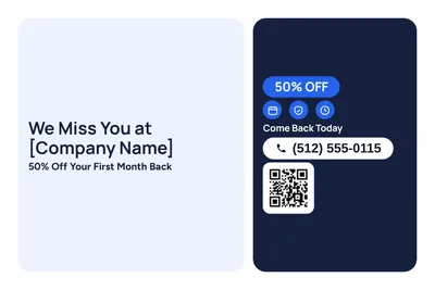 Modern · Checklist: We Miss You at [Company Name]