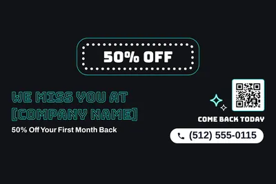 Neon night · Big Offer: We Miss You at [Company Name]