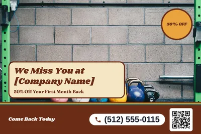 Retro 70s · Photo Hero: We Miss You at [Company Name]