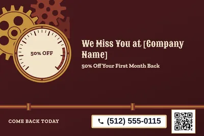 Steampunk · Big Offer: We Miss You at [Company Name]