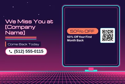 Synthwave · Checklist: We Miss You at [Company Name]