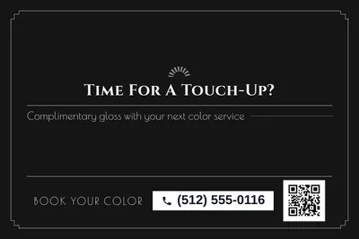 Art deco · Offer Menu: Time For A Touch-Up?