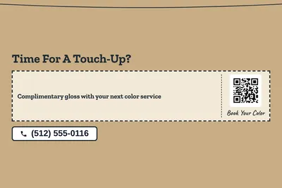 Kraft and stamp · Coupon: Time For A Touch-Up?